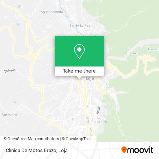 Mapa de Clínica De Motos Erazo