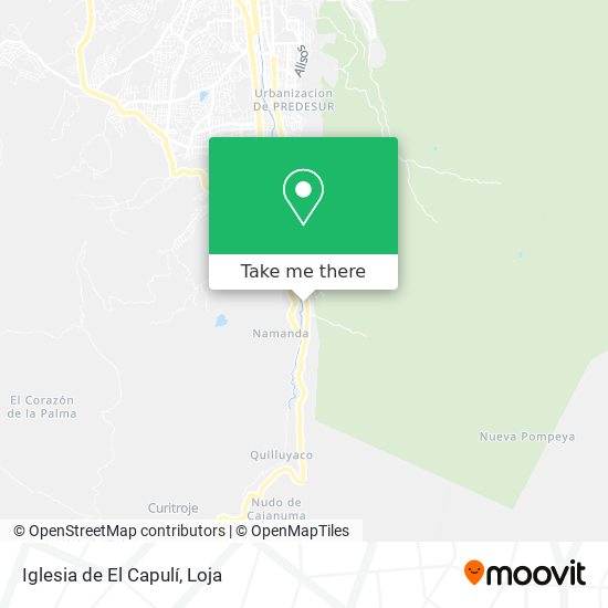 Mapa de Iglesia de El Capulí