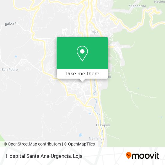 Mapa de Hospital Santa Ana-Urgencia