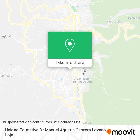 Unidad Educativa Dr Manuel Agustin Cabrera Lozano map