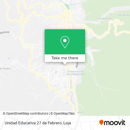 Unidad Educativa 27 de Febrero map