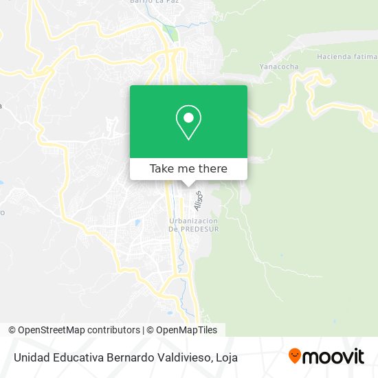 Mapa de Unidad Educativa Bernardo Valdivieso