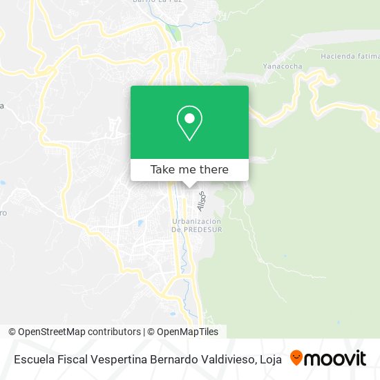 Mapa de Escuela Fiscal Vespertina Bernardo Valdivieso