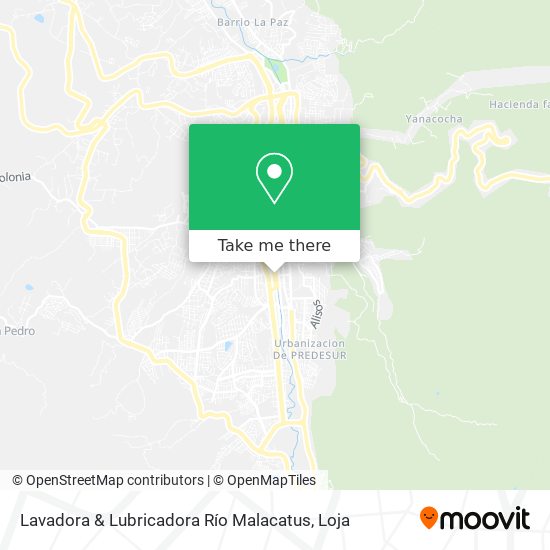 Lavadora & Lubricadora Río Malacatus map
