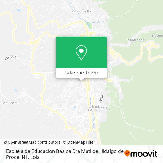 Mapa de Escuela de Educacion Basica Dra Matilde Hidalgo de Procel N1