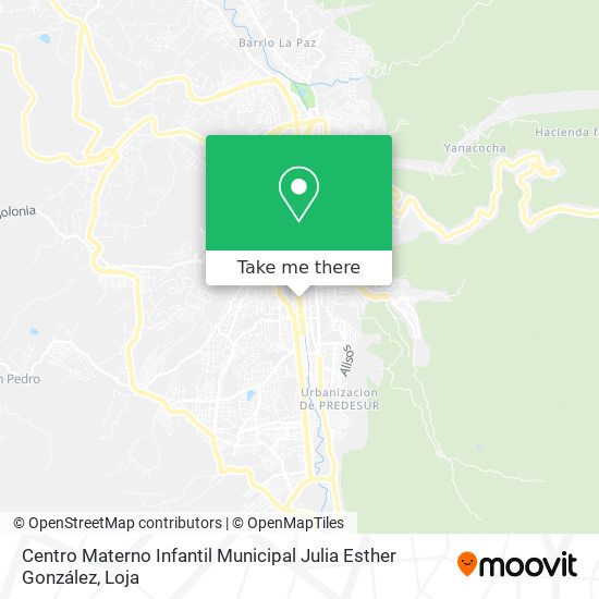 Mapa de Centro Materno Infantil Municipal Julia Esther González