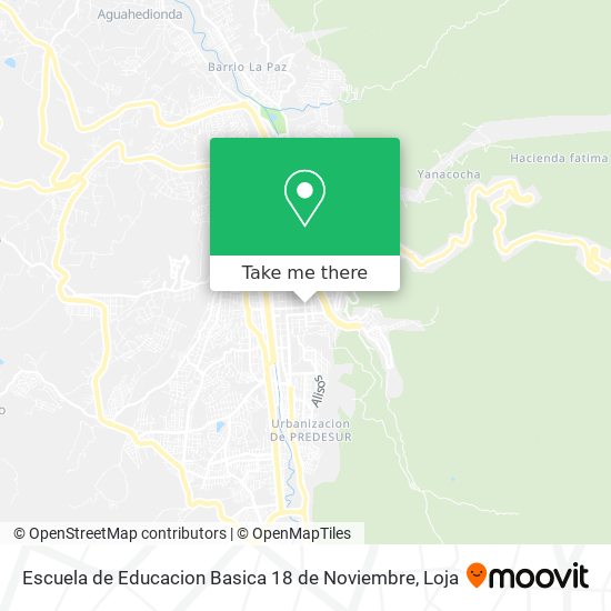 Mapa de Escuela de Educacion Basica 18 de Noviembre