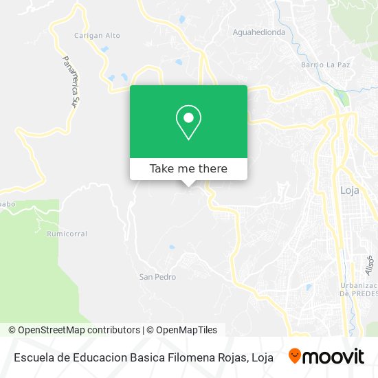 Mapa de Escuela de Educacion Basica Filomena Rojas
