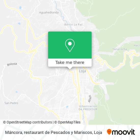 Máncora, restaurant de Pescados y Mariscos map