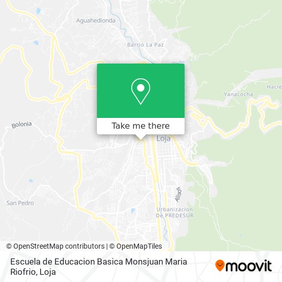 Escuela de Educacion Basica Monsjuan Maria Riofrio map