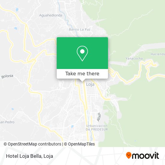 Mapa de Hotel Loja Bella