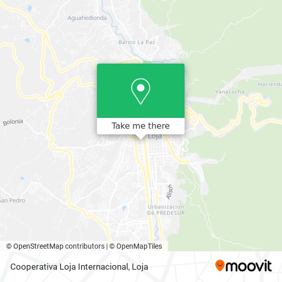 Mapa de Cooperativa Loja Internacional