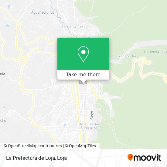 Mapa de La Prefectura de Loja