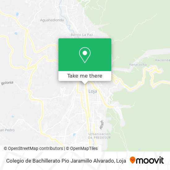 Colegio de Bachillerato Pio Jaramillo Alvarado map
