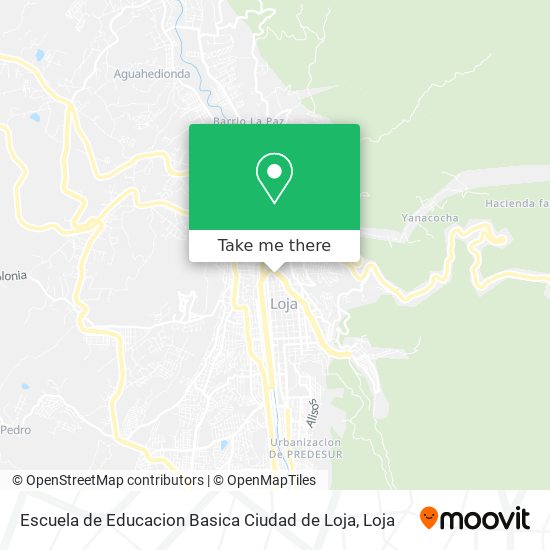 Mapa de Escuela de Educacion Basica Ciudad de Loja