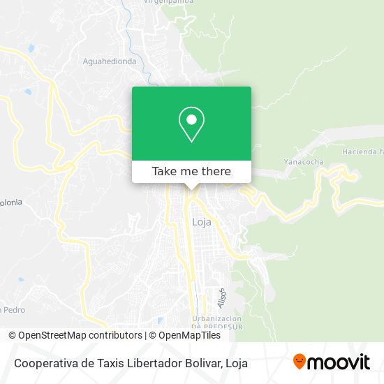 Mapa de Cooperativa de Taxis Libertador Bolivar