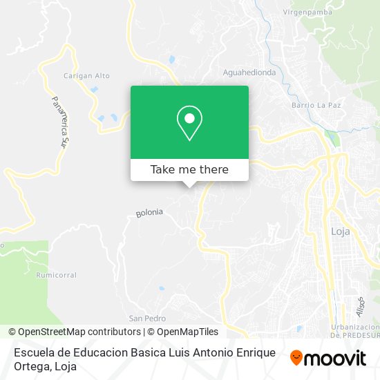 Mapa de Escuela de Educacion Basica Luis Antonio Enrique Ortega