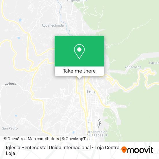 Mapa de Iglesia Pentecostal Unida Internacional - Loja Central