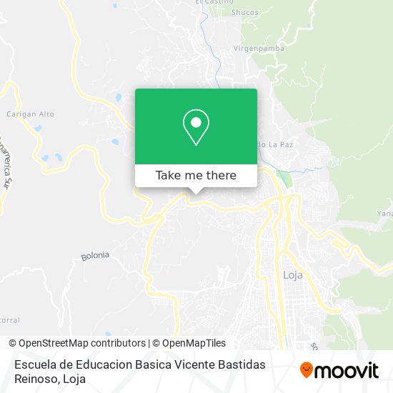 Escuela de Educacion Basica Vicente Bastidas Reinoso map