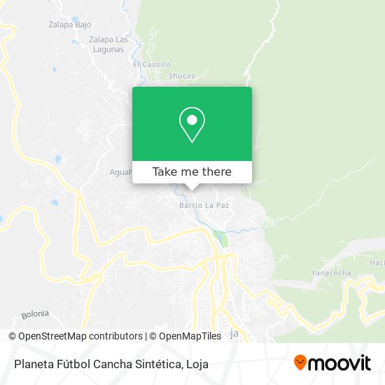 Planeta Fútbol Cancha Sintética map