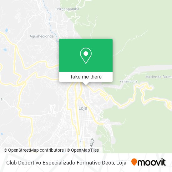 Mapa de Club Deportivo Especializado Formativo Deos