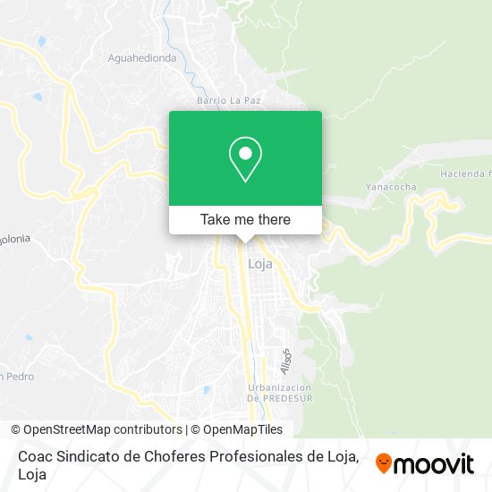 Coac Sindicato de Choferes Profesionales de Loja map