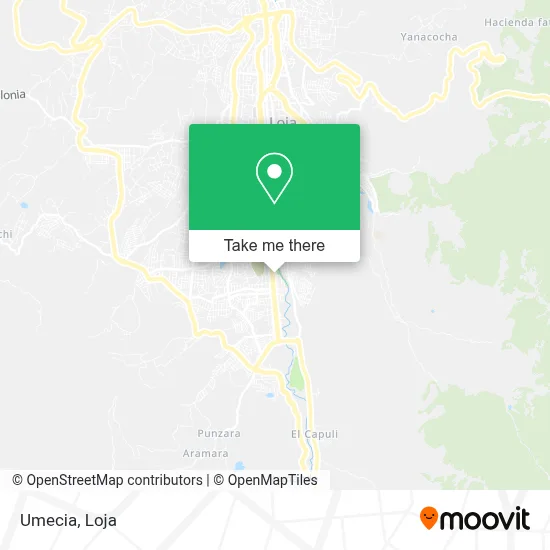 Umecia map