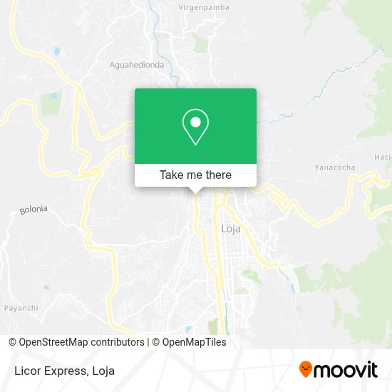 Licor Express map