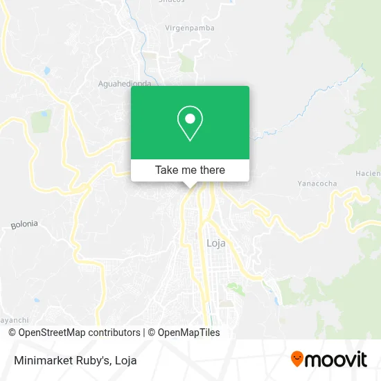 Minimarket Ruby's map