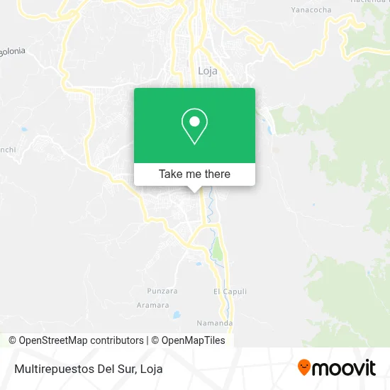 Multirepuestos Del Sur map