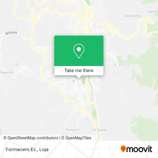Formacero.Ec. map