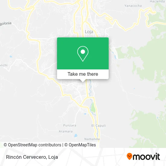 Rincón Cervecero map