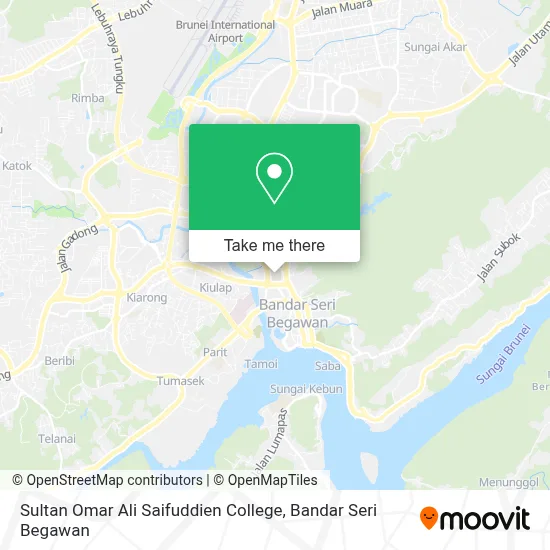 Sultan Omar Ali Saifuddien College map