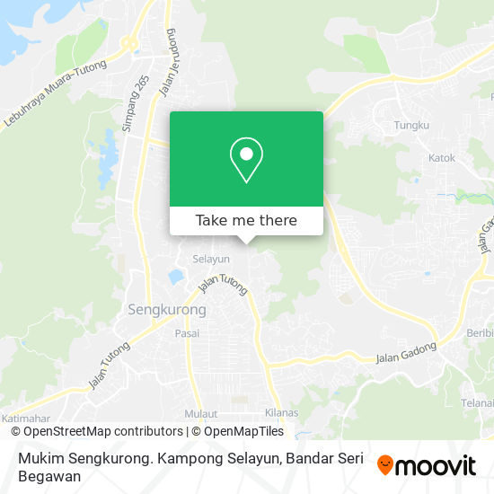 Mukim Sengkurong. Kampong Selayun map