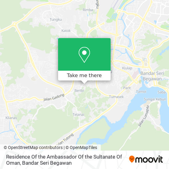 Residence Of the Ambassador Of the Sultanate Of Oman map