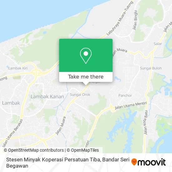 Stesen Minyak Koperasi Persatuan Tiba map