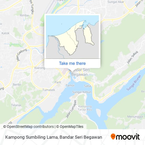Kampong Sumbiling Lama map