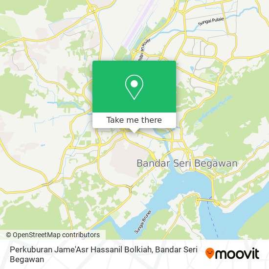Perkuburan Jame'Asr Hassanil Bolkiah map