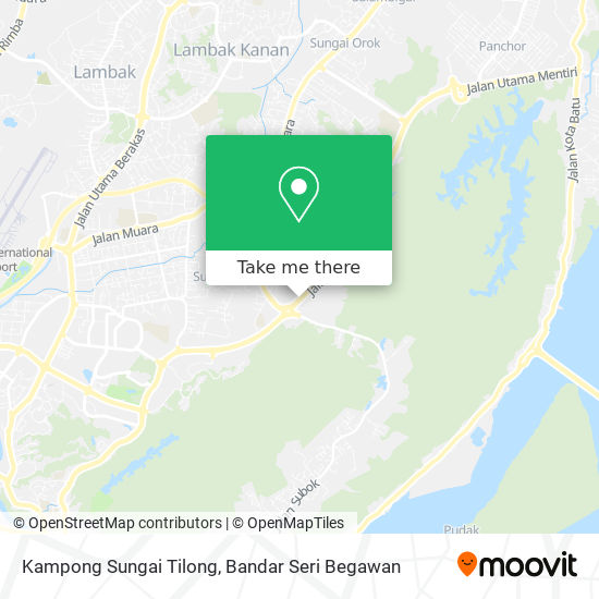 Kampong Sungai Tilong map