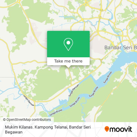 Mukim Kilanas. Kampong Telanai map