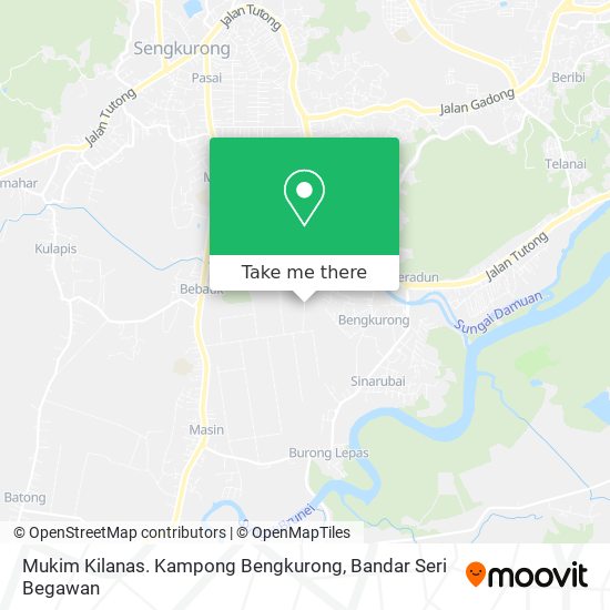 Mukim Kilanas. Kampong Bengkurong map