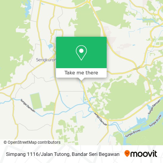 Simpang 1116/Jalan Tutong map