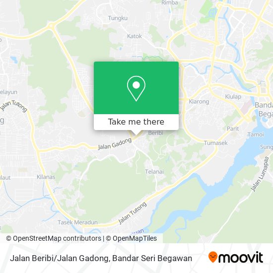 Jalan Beribi/Jalan Gadong map