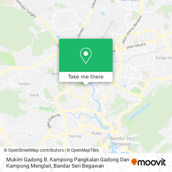 Mukim Gadong B. Kampong Pangkalan Gadong Dan Kampong Menglait map