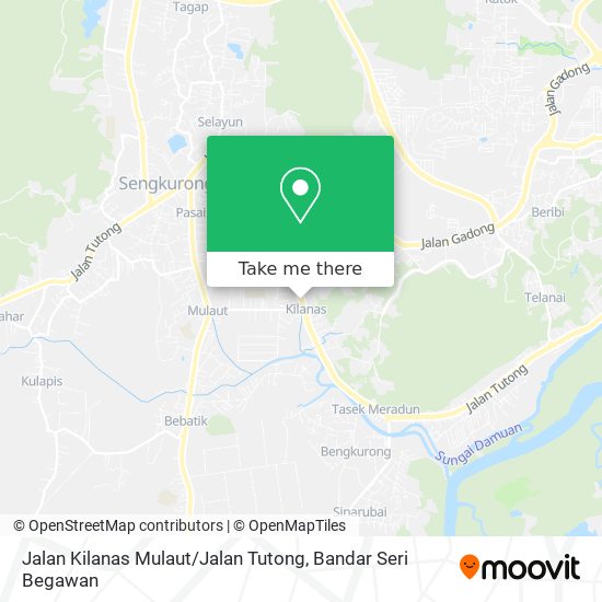 Jalan Kilanas Mulaut / Jalan Tutong map