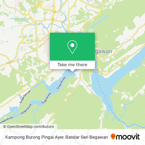 Kampong Burong Pingai Ayer map