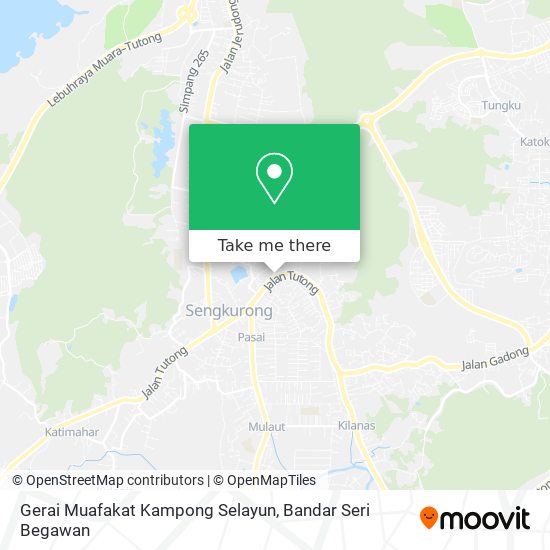 Gerai Muafakat Kampong Selayun map
