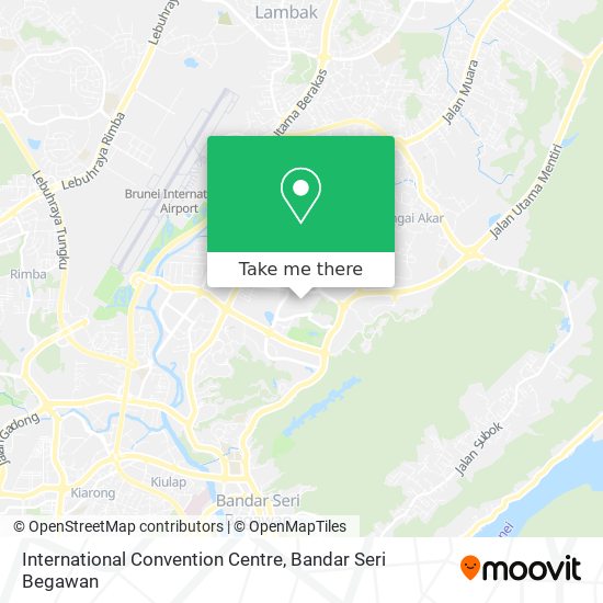 International Convention Centre map