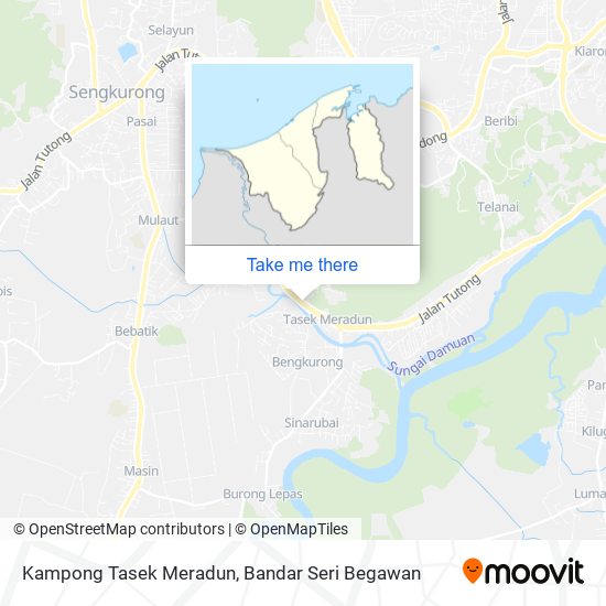 Kampong Tasek Meradun map