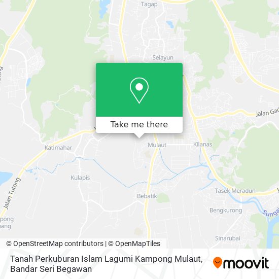 Tanah Perkuburan Islam Lagumi Kampong Mulaut map